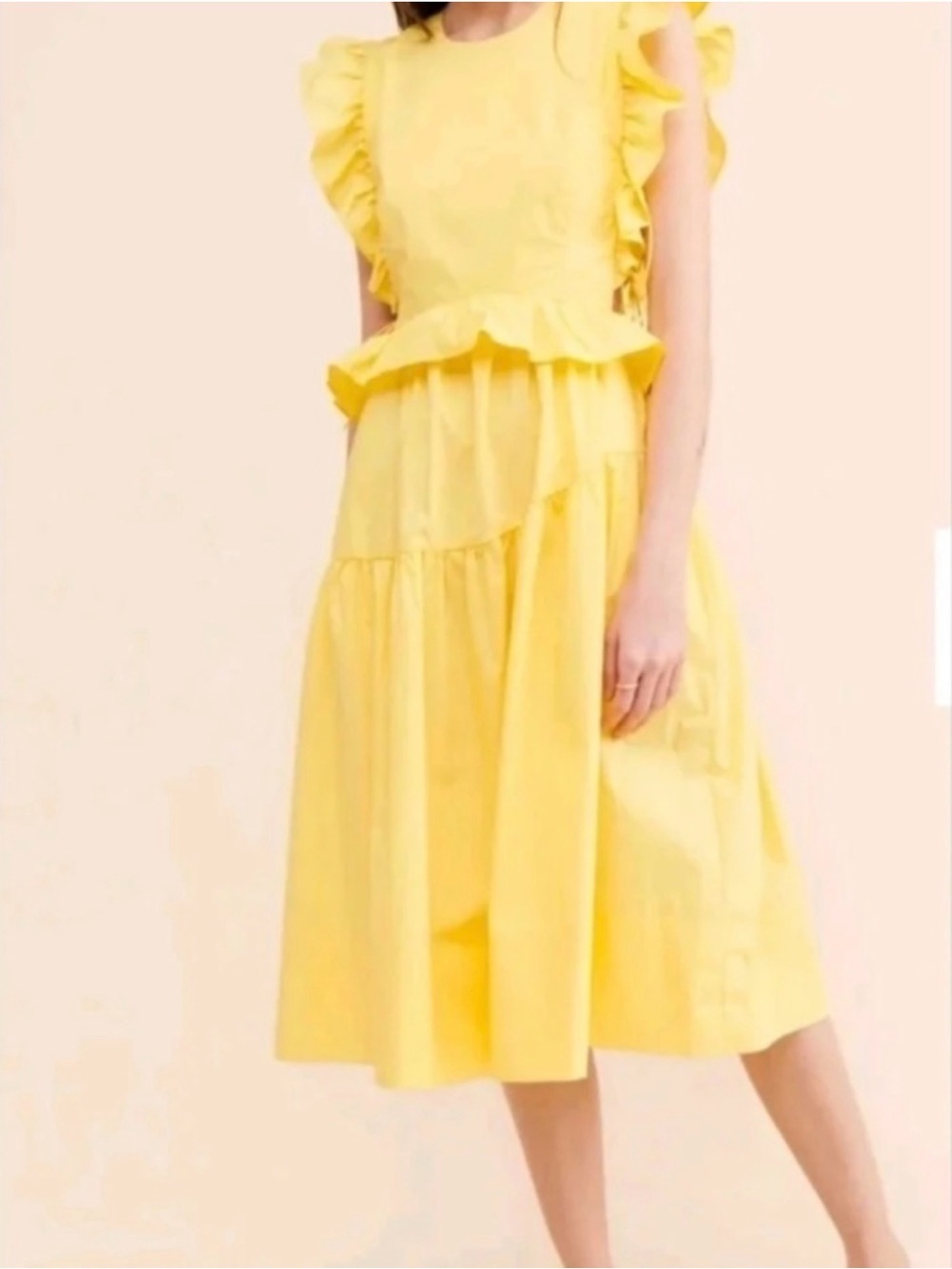 Alina Liu Camilla Dress in butter